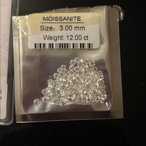 Brilliant Moissanite Loose Stones 3.00mm. 12ct